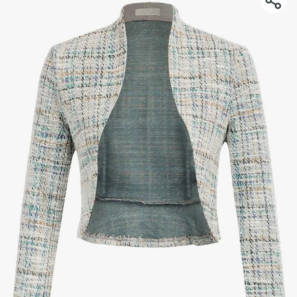 Belle Poque Women's Vintage Cropped Shrug Open Front Long Sleeve Ruffled Bolero